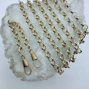 6” chain extender with 2 genuine vintage dog fob clasps.